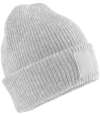 BB336B B336B Beechfield Kids Deep Cuffed Tonal Patch Beanie Cloud Grey colour image